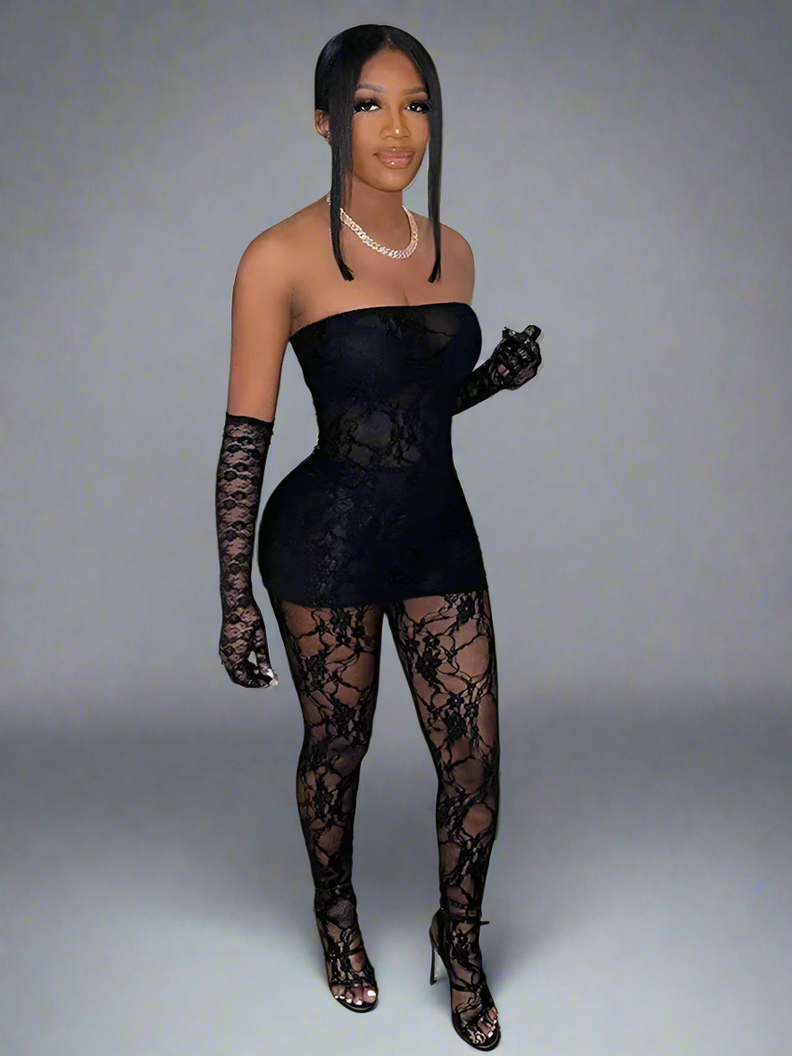 Lace Women 3 Piece Sets