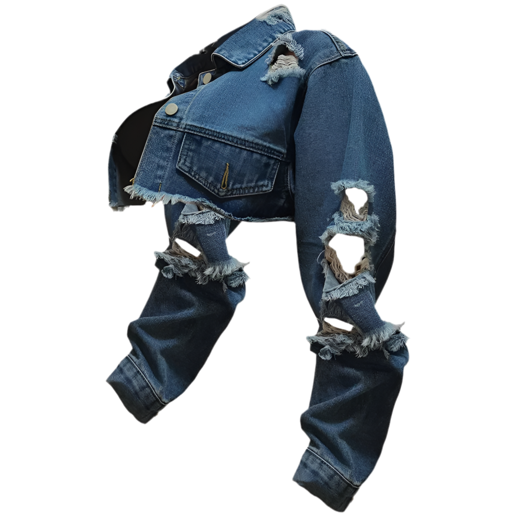 half jean jacket
