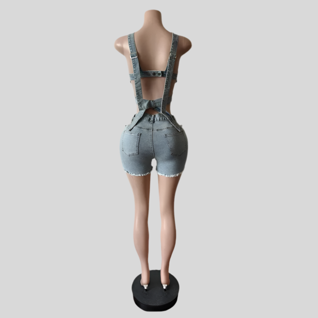 Cutout Denim Set