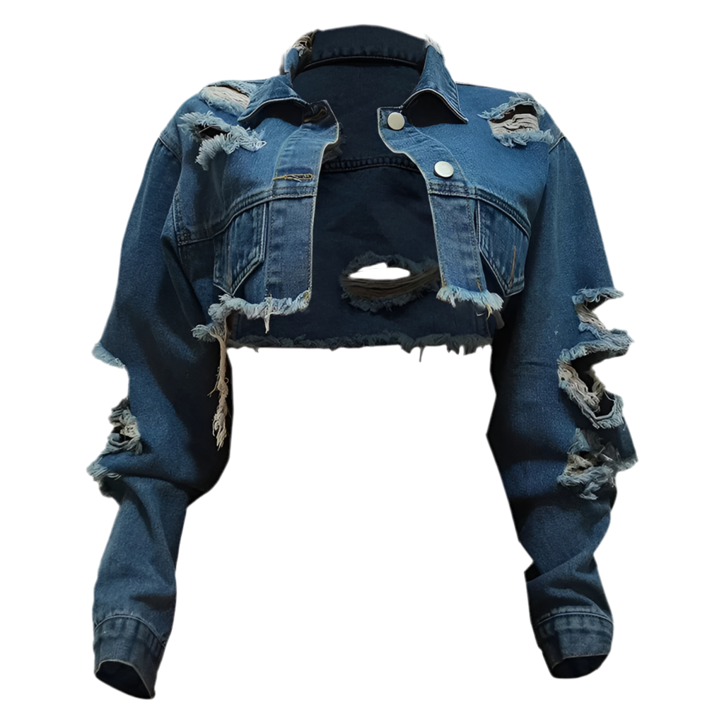 half jean jacket