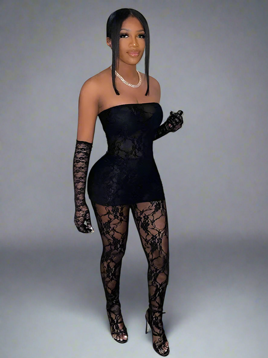 Lace Women 3 Piece Sets