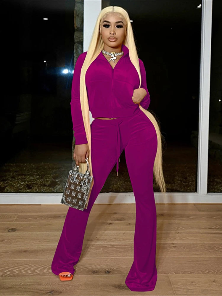 velvet tracksuit