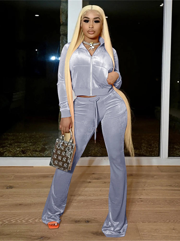 velvet tracksuit