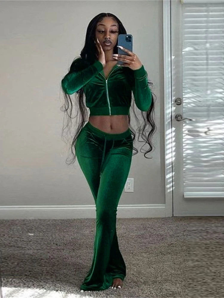 velvet tracksuit